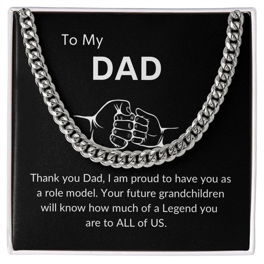To My Dad | Chain Link Necklace