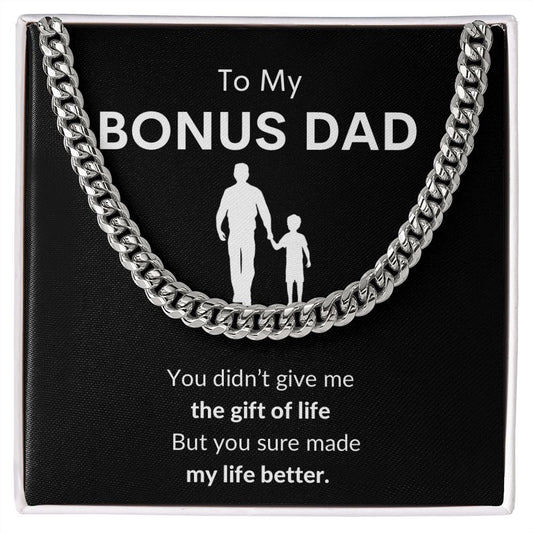 To My Bonus Dad | Cuban Chain Link